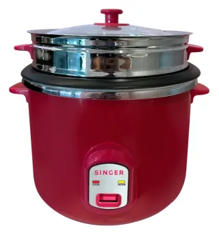 Singer Deluxe Pink 2.8L Rice Cooker with Auto Keep Warm — 2