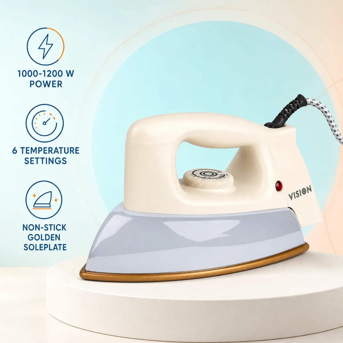 Vision VIS-DEI-015-SS Rhino Electric Iron