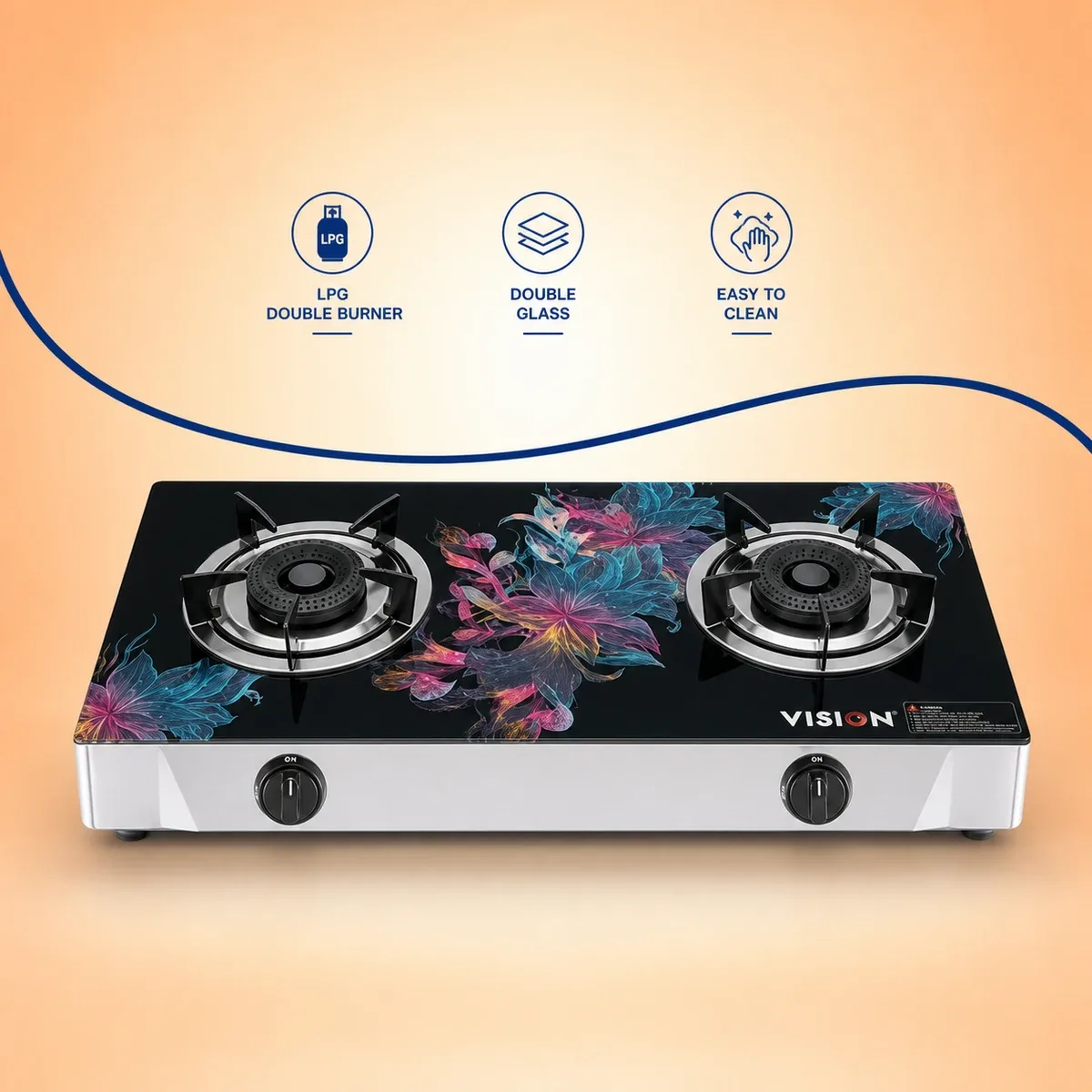 Vision LPG Double Glass Gas Stove product image