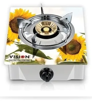 Vision 1 burner Gas Stove/LPG Gas Stove - Sun Flower 3d — 3