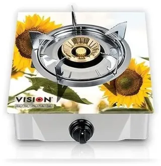 Vision 1 burner Gas Stove/LPG Gas Stove - Sun Flower 3d — 4
