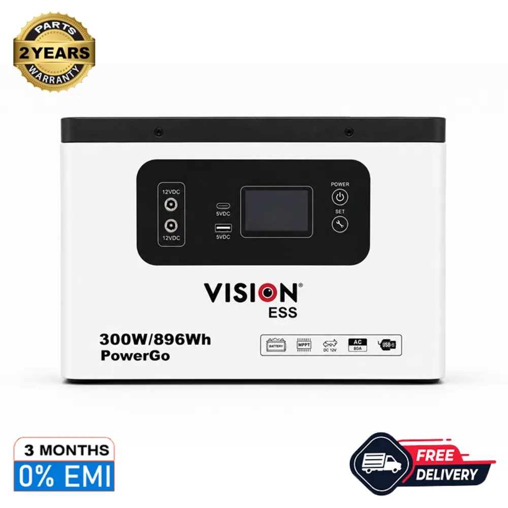 Vision Power Go 300W Power Station — portable power station with an 896Wh LiFePO4 battery