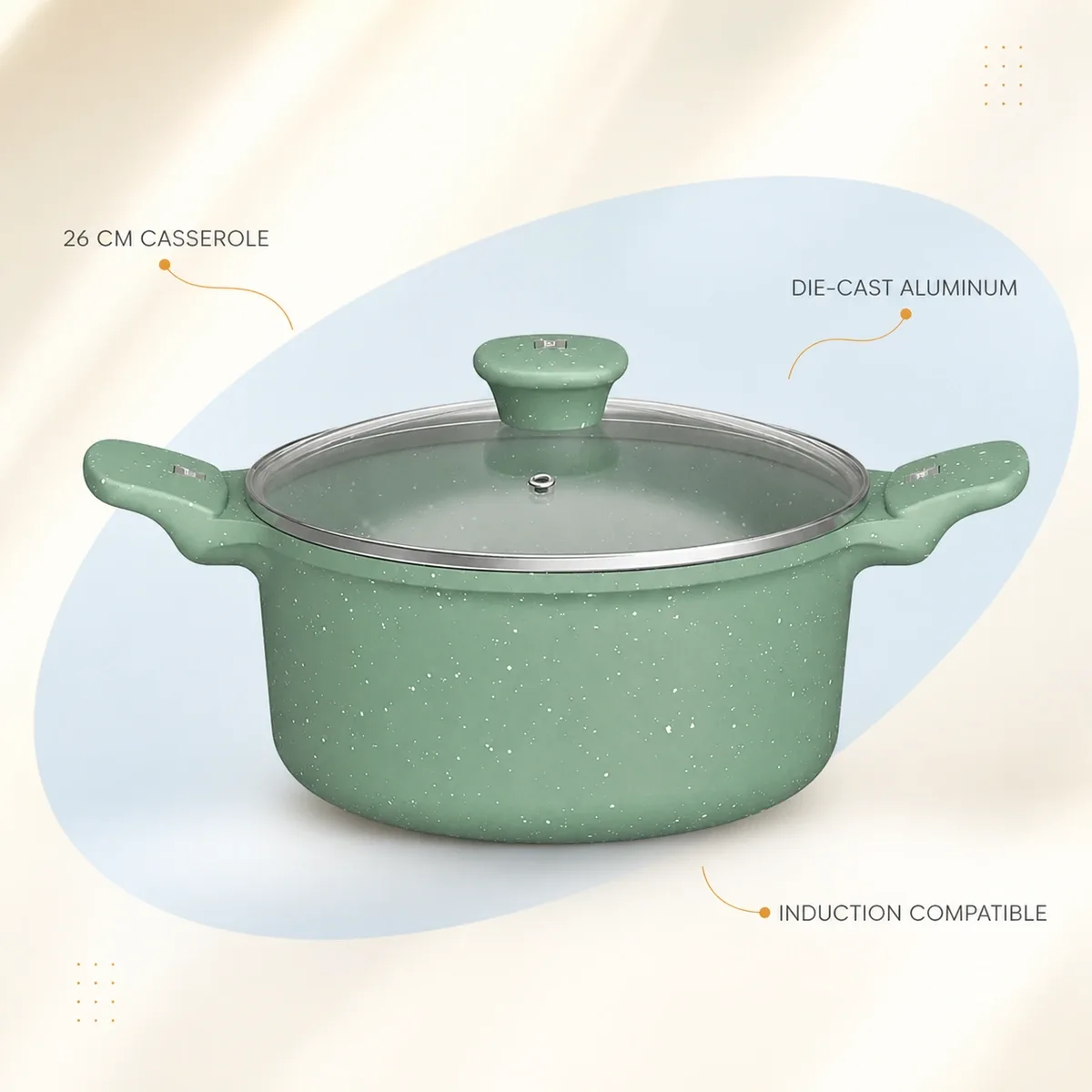 Walton Dynamic Die Cast Casserole Pan 26cm (Induction) price in Bangladesh